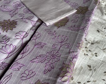Banarasi Kota Saree | Floral Embroidery, Appliqué Work, Lightweight Indian Saree Gift for her , summer saree, Raksha Bandhan gift