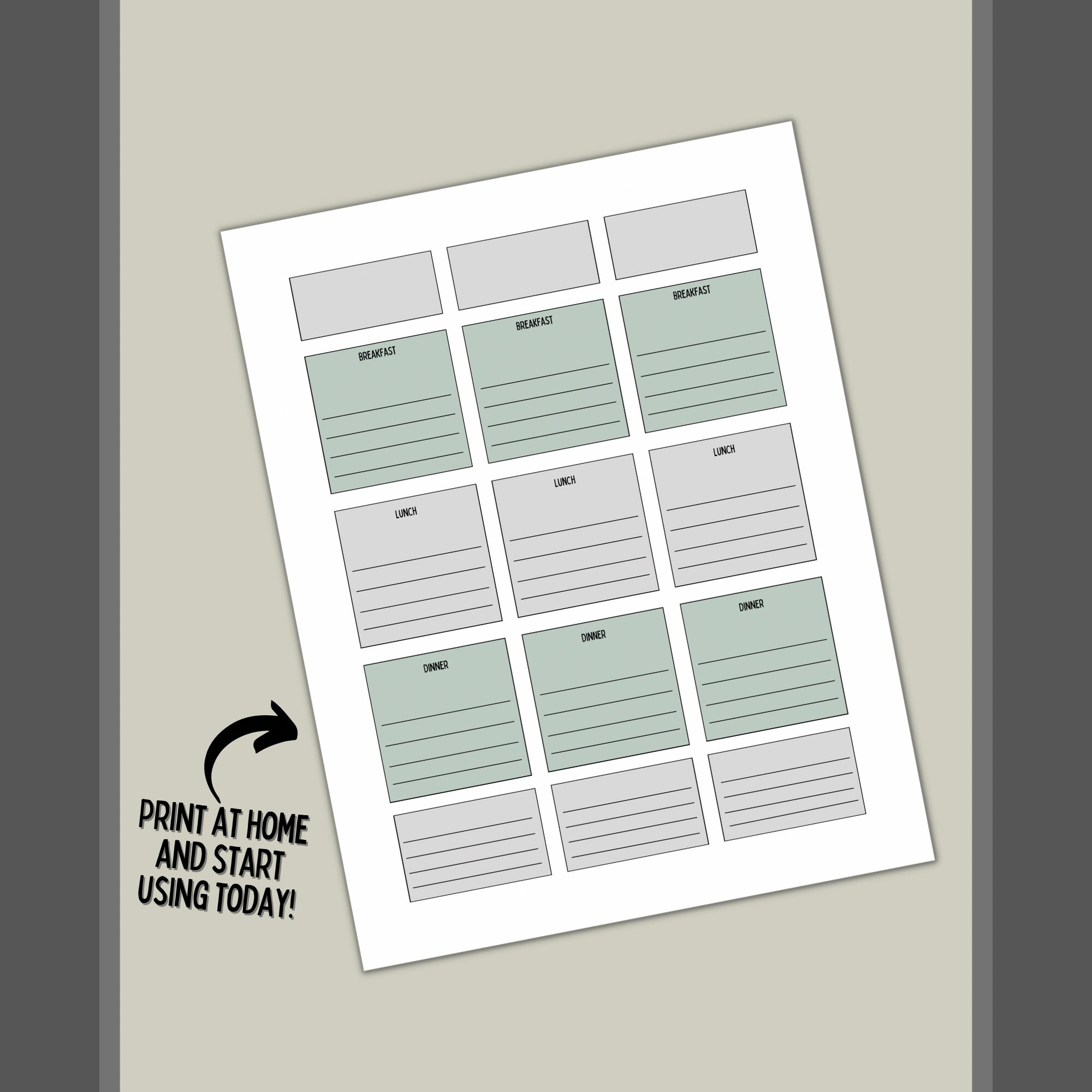Low Carb Food List Meal Planner Printable - Etsy