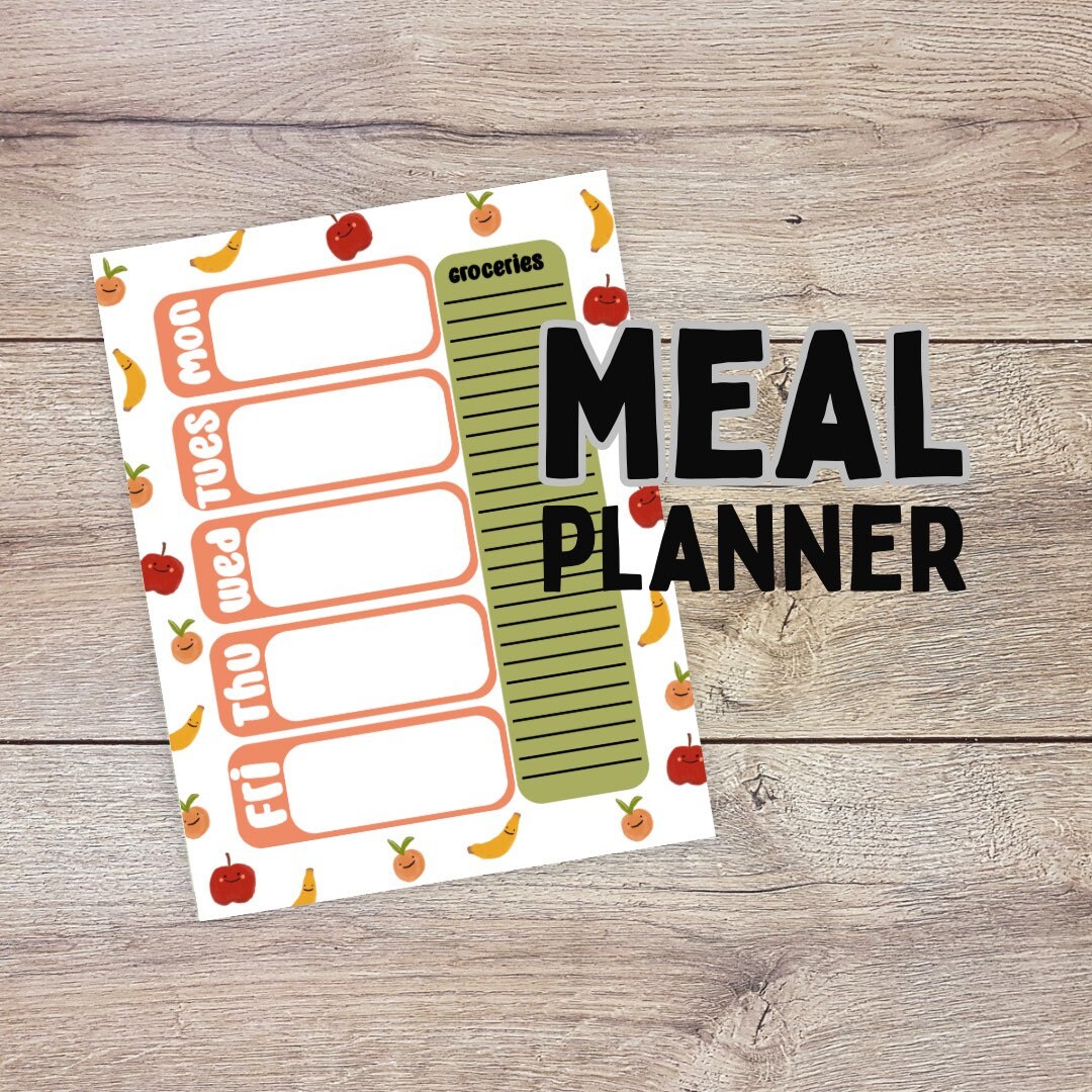 Meal Planner Printable Template Meal Prep - Etsy