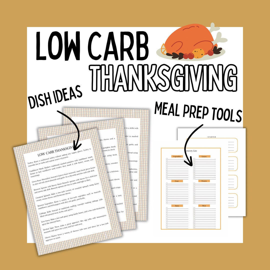 Low Carb Thanksgiving Sides List and Low Carb Desserts Low Carb Holiday