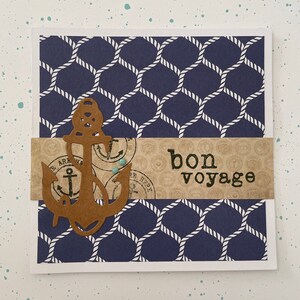 Handmade Bon Voyage Card