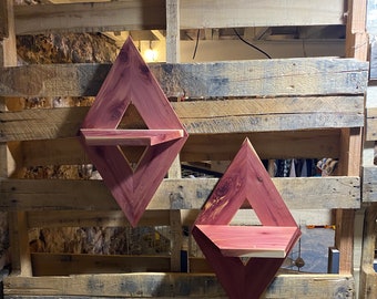 Cedar Diamond shelves