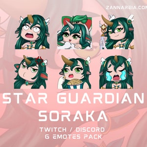 Star Guardian Soraka - 6 Pack Emote Bundle