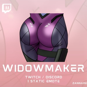 WidowMaker Booty - Overwatch - 1 Emote-pakket - Discord/Twitch-emote