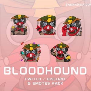 BLOODHOUND - Apex Legends Twitch / Discord Emote 5 Pack
