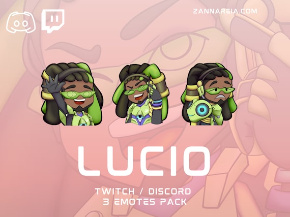 Lucio Overwatch Emote Pack Discord/twitch Emotes