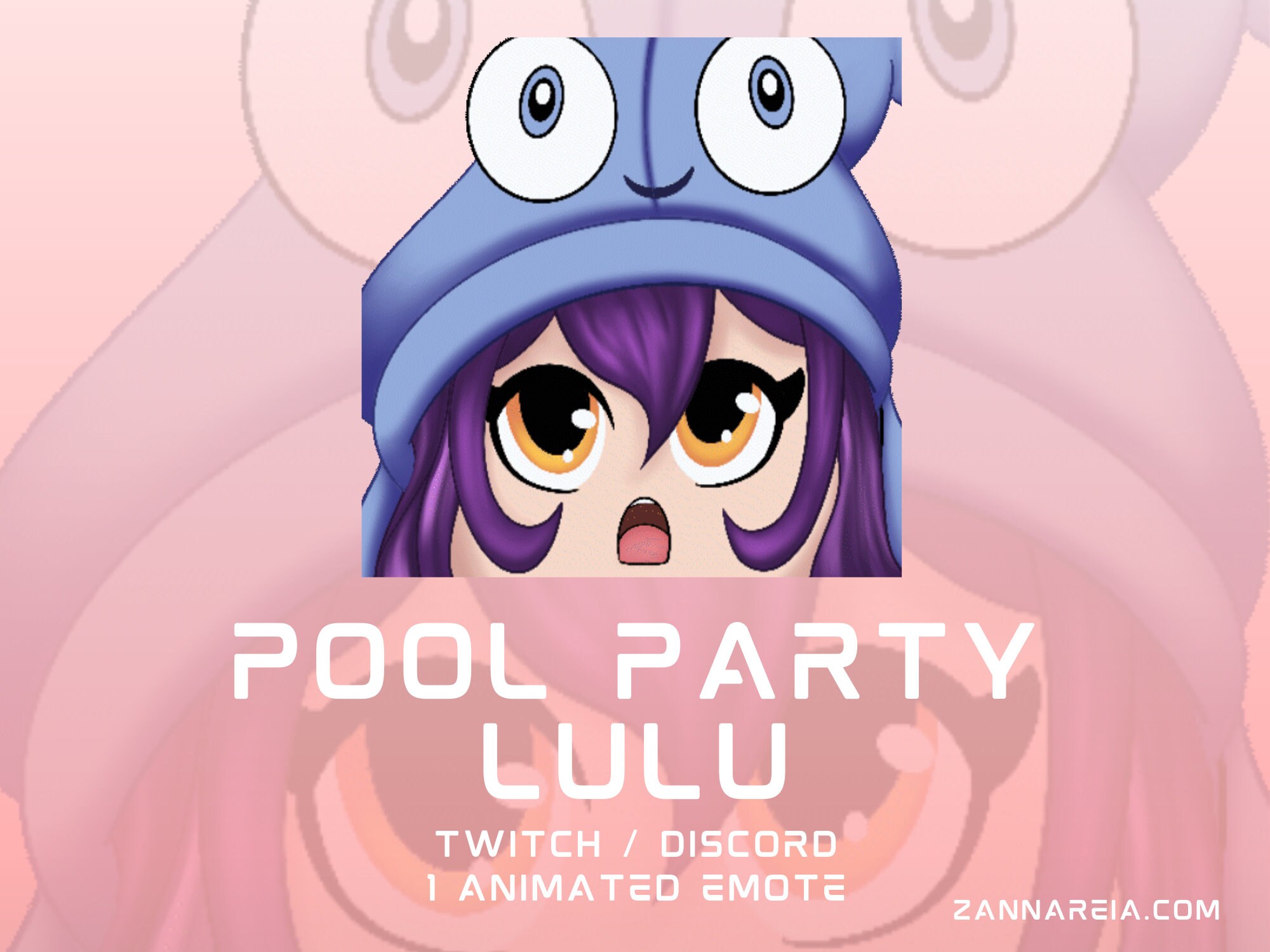 Pool Party Lulu Animated Twitch discord Emote Etsy pool-party-lulu-animated-twitch-discord-emote-etsy