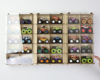 Hot Wheels Monster Truck Displayfodral: Förvaringsorganisatör i akryl