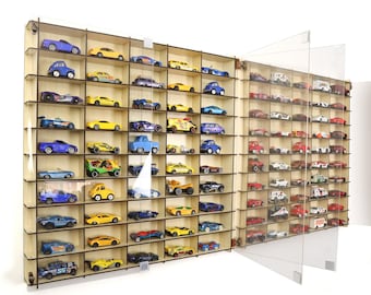 Hot Wheels Display Case: 1/64 Scale Toy Car Garage Organizer