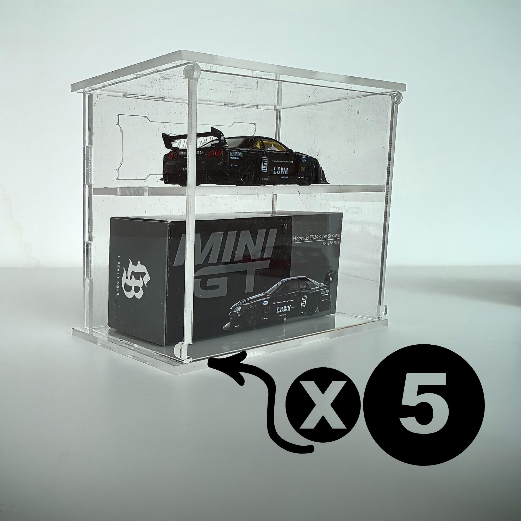 Kaido House 1:64 Scale Car Display Case, Mini GT Stand (5-piece