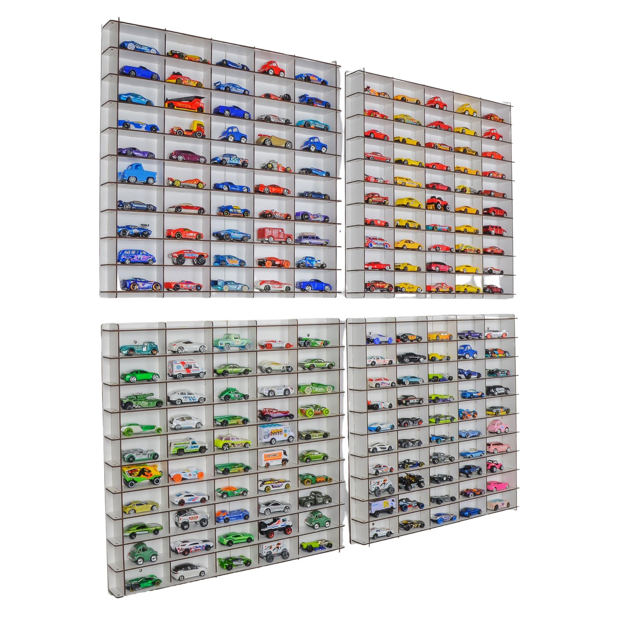 50 Stuks Speelgoed Auto Display Dozen, Model Auto Vitrine 1/64, Transparante Doos Model Speelgoed Auto Wielen Stofdichte Tentoonstelling Doos, Doorzichtige Pvc Plastic Dozen Vitrine(50st