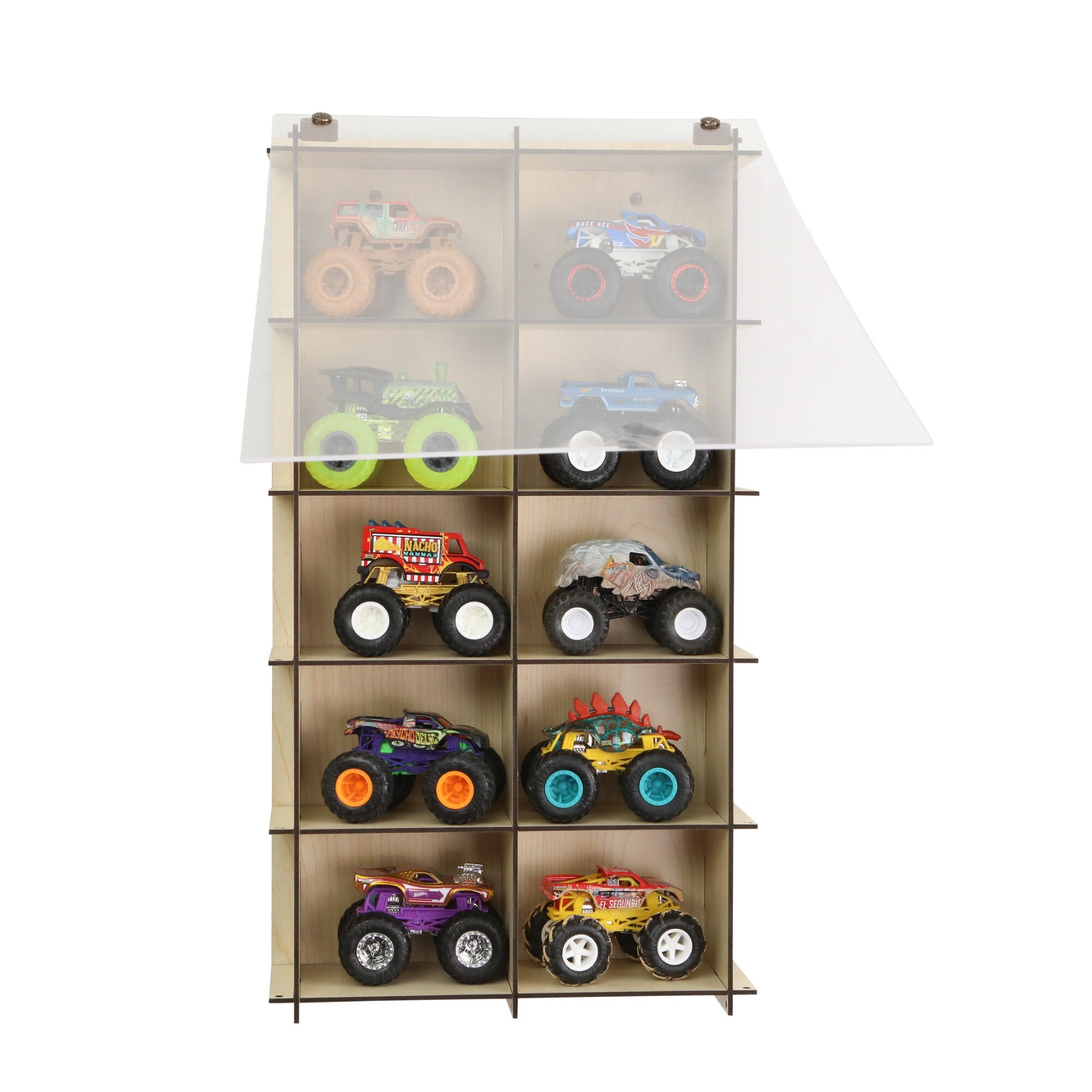 Vetrina per modellini di auto in acrilico, trasparente, antipolvere, Hot Wheels, scatola di immagazzinaggio multistrato, per modelli di auto da corsa 1/64 15 Vetrina per modellini di auto in acrilico, trasparente, antipolvere, Hot Wheels, scatola di immagazzinaggio multistrato, per modelli di auto da corsa 1/64 15