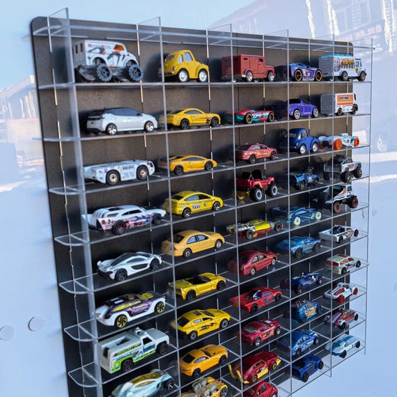 Acrylic Display Case: 100 Hot Wheels & Matchbox Cars Collector