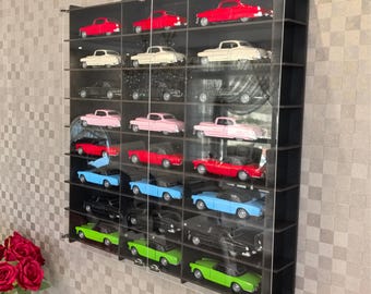 Vetrina Espositiva Per Macchinine In Scala 1/64 (Hot Wheels, Matchbox) - 77 Pezzi, Con Serratura - Italia - Foto 7