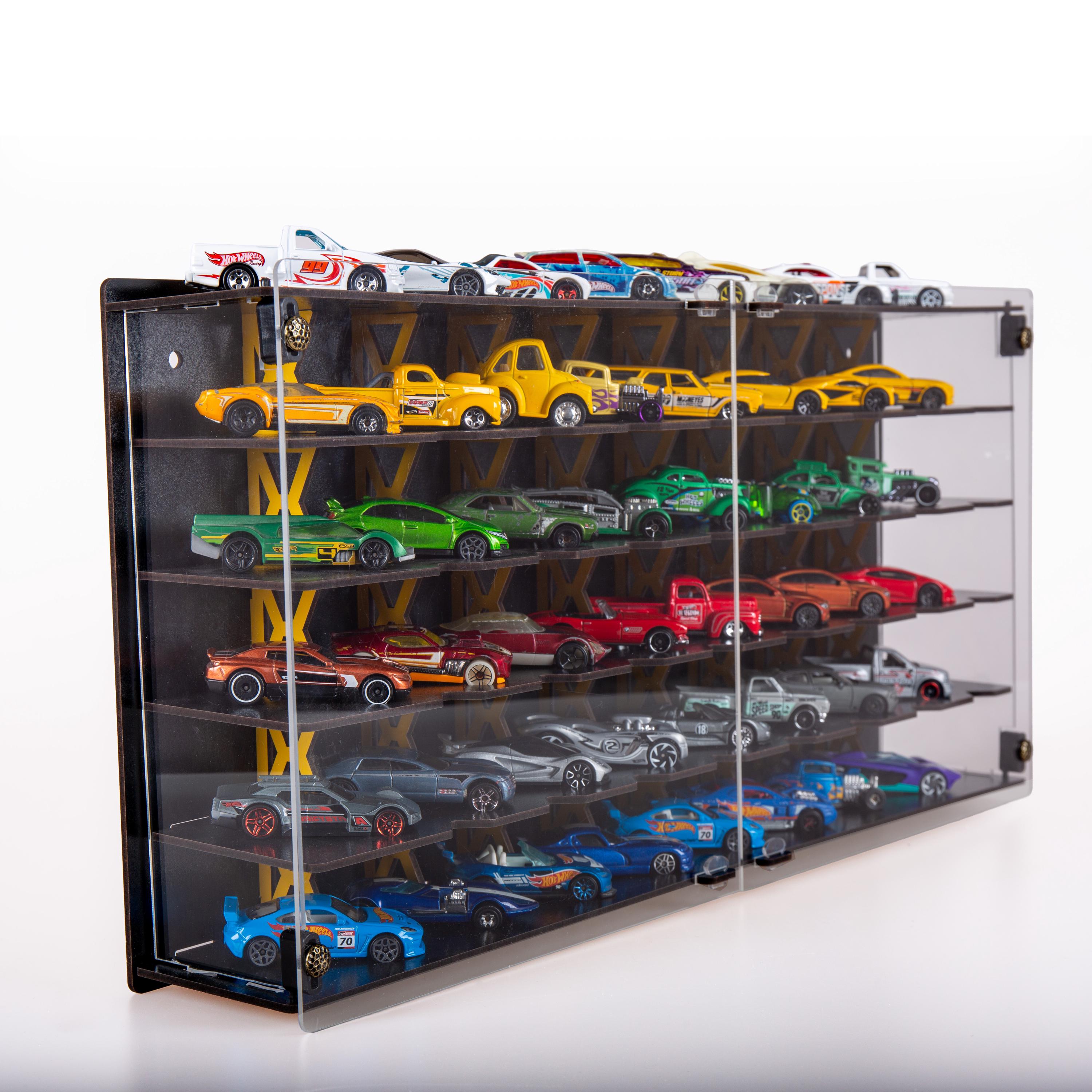 48-car Display Case: 1/64 Scale Hot Wheels & Matchbox Storage - Etsy