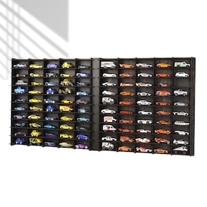 Hot Wheels Display Case: 1/64 Scale Car Storage Organizer, Standard or with Cover