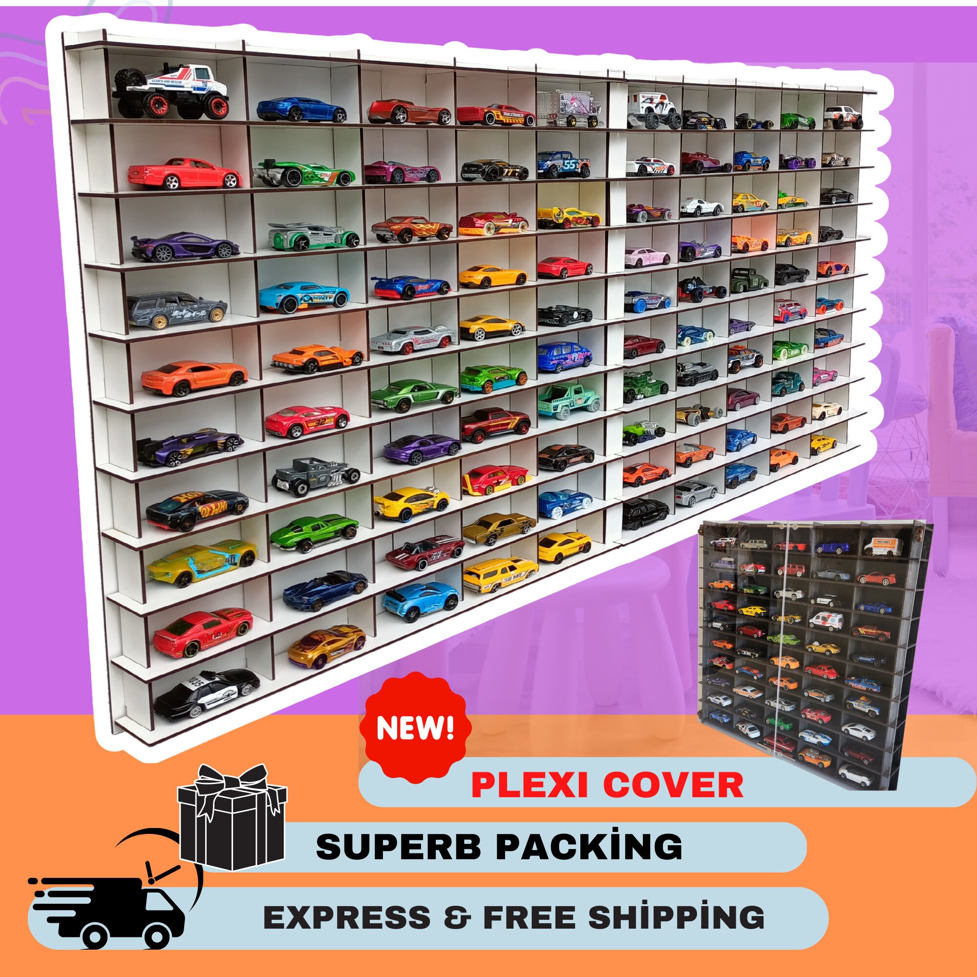 DIY Hot Wheels Matchbox Storage Display Track Hot Wheels Display, Hot