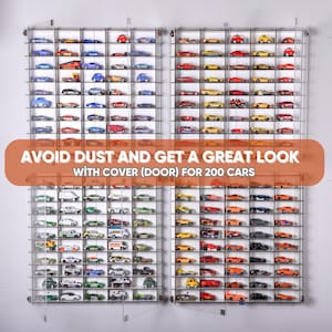 1/64 Diecast Car Display Case: Hot Wheels & Matchbox Storage Shelf