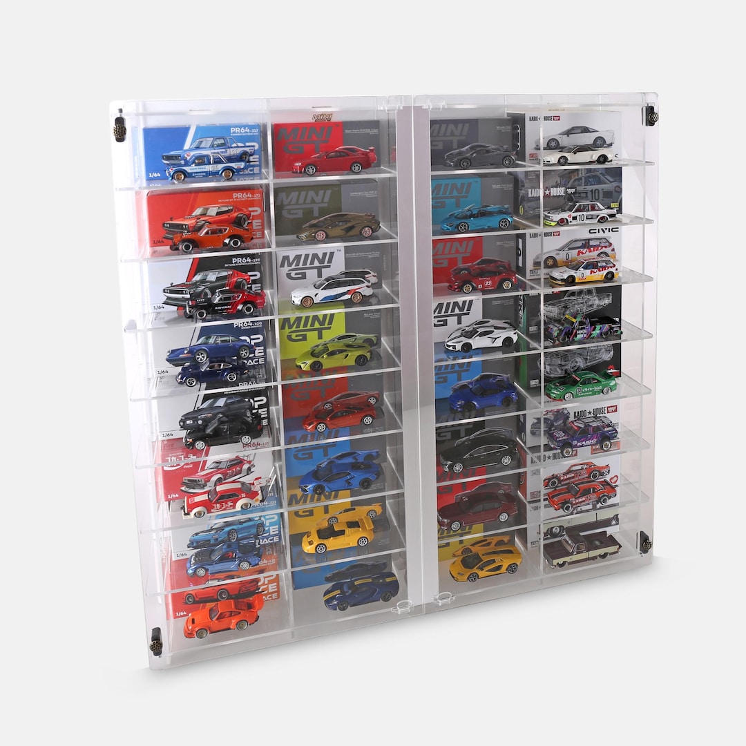 ミニカーコレクションケース　1/64 minigt kaido トミカ Minigt, Kaidohouse Compatible 1:64 Diecast Display Case With ミニカー