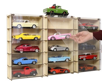 1/24 Scale Diecast Model up to 20 Car Display Case Cabinet Holder