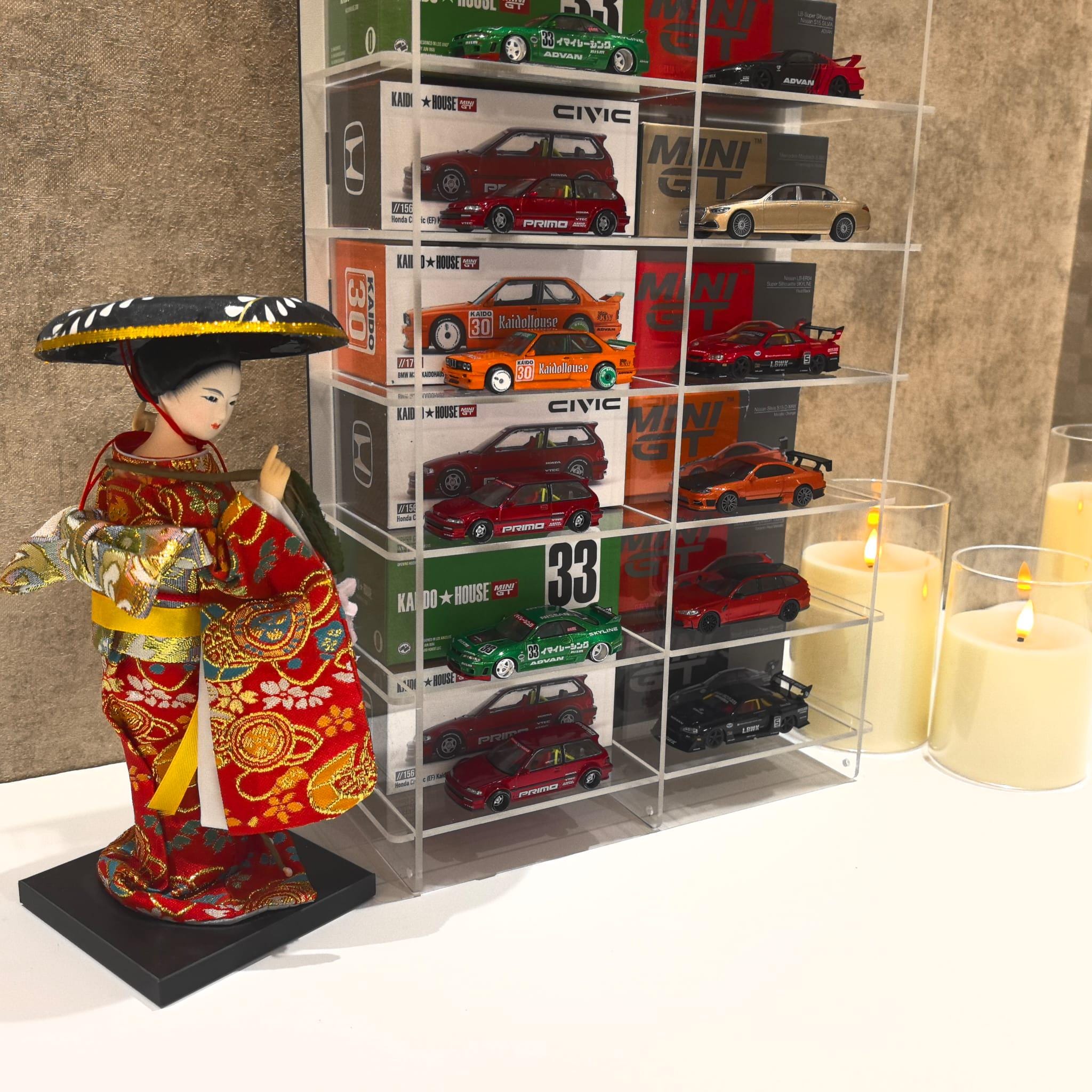 Minigt, Kaidohouse Compatible 1:64 Diecast Display Case With