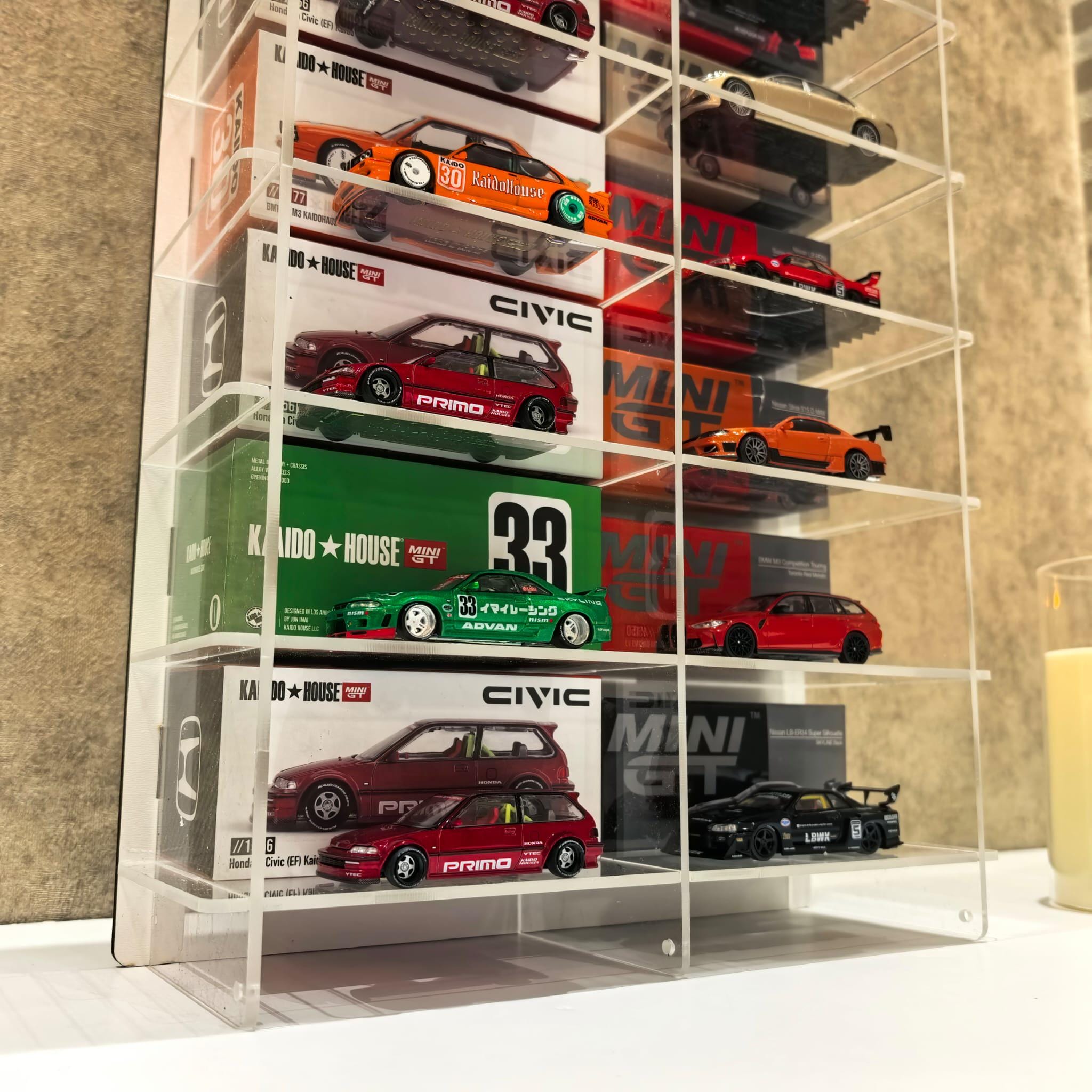 Minigt, Kaidohouse Compatible 1:64 Diecast Display Case With