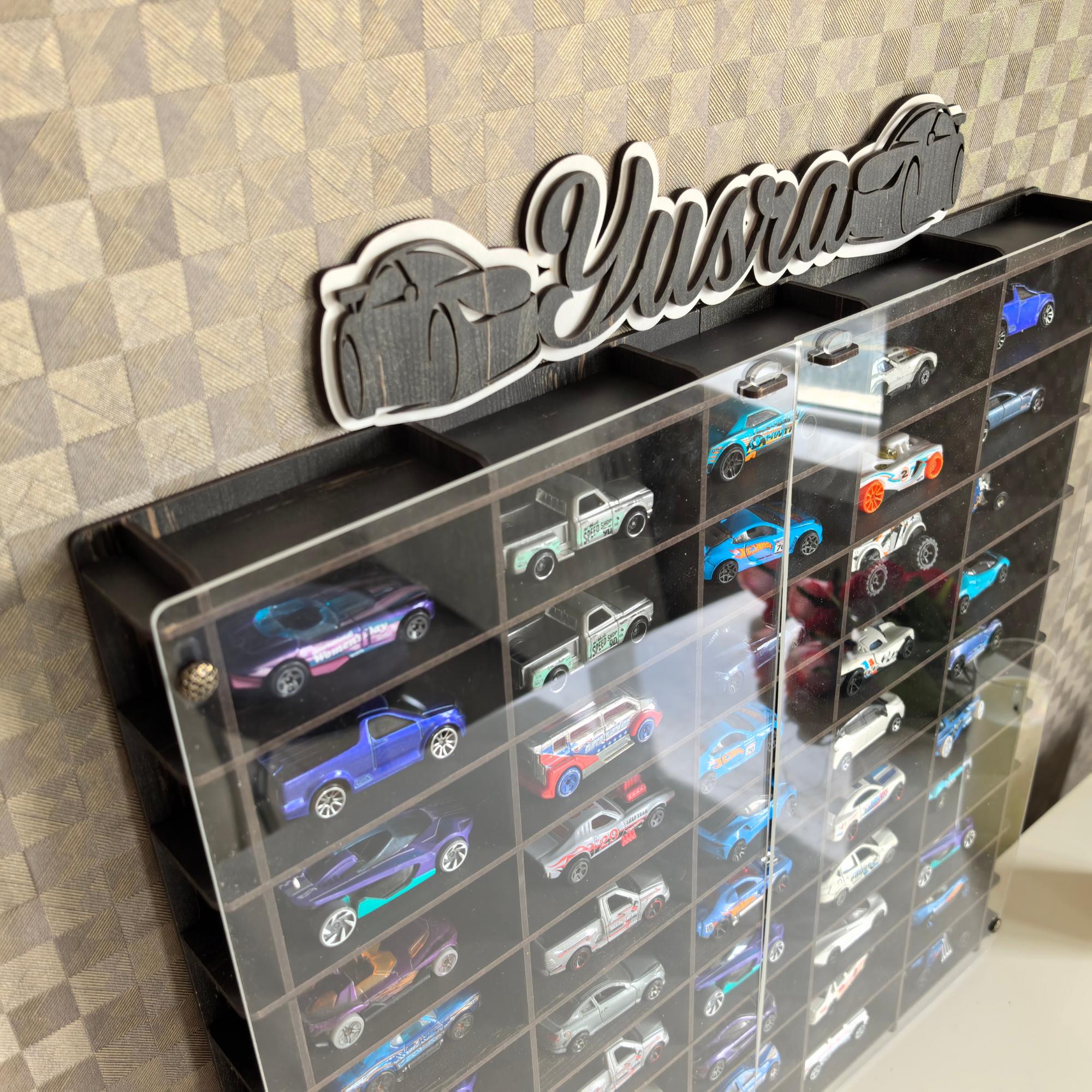 1/64 Diecast Car Display Case, Hot Wheels & Matchbox Organizer