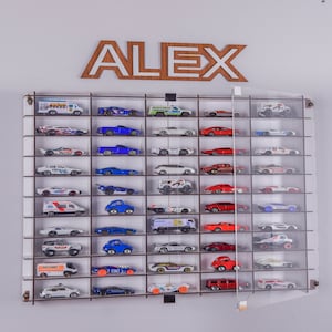 1/64 Hot Wheels,Matchbox & Diecast Car Compatible Display Case  standard or with cover ,Toy Car Storage Garage Organizer,Wall Display Shelf