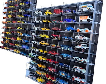 Acrylic Display Case: 100 Hot Wheels & Matchbox Cars Collector Storage