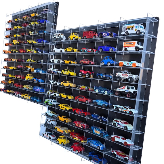 Hot Wheels Collector Display Case 収納 Acrylic Display Case: 100 Hot Wheels & Matchbox Cars Collector
