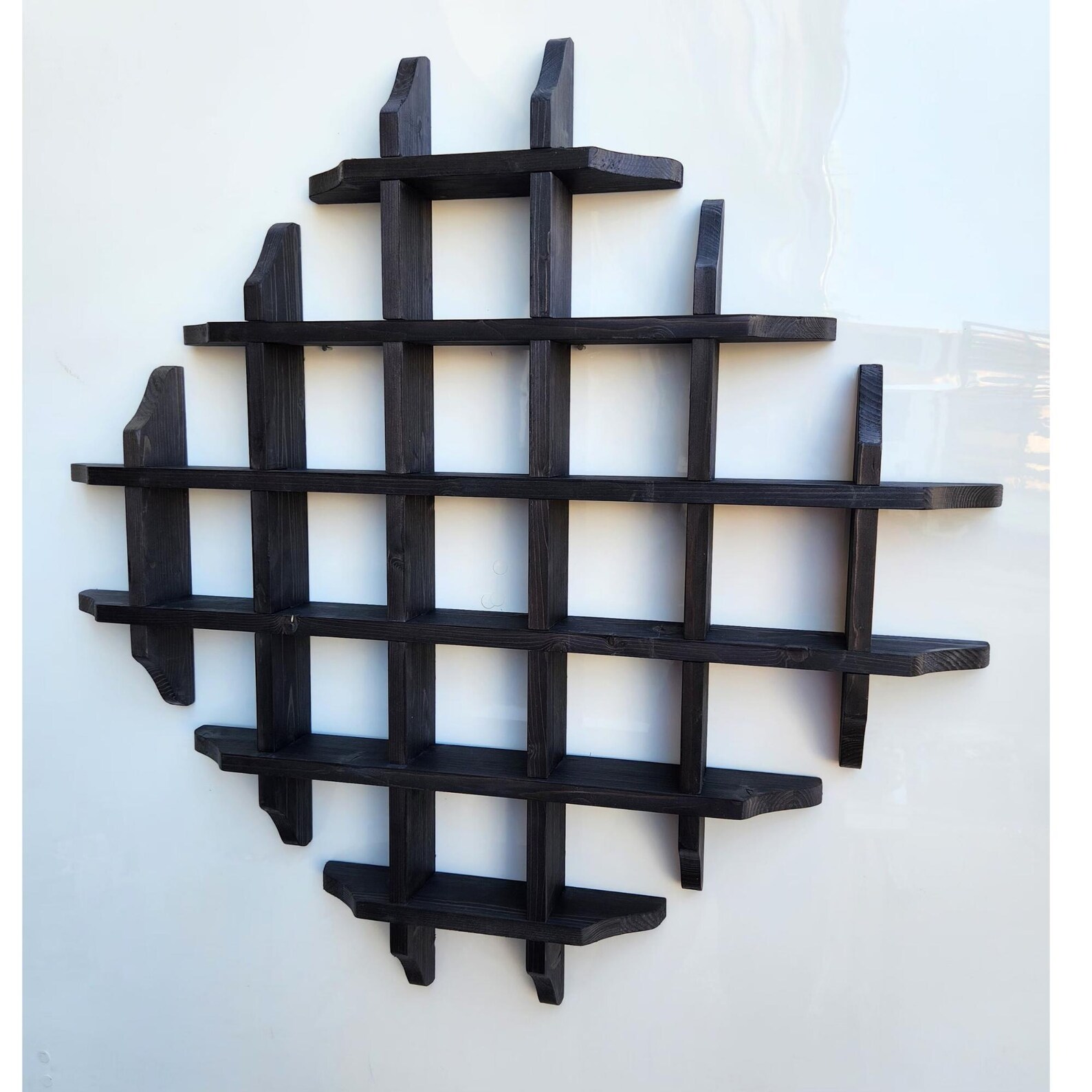 Rustic Mug Rack Rustic Wood Coffee Mug Rack With Shelf: Wall Mounted Display - Etsy