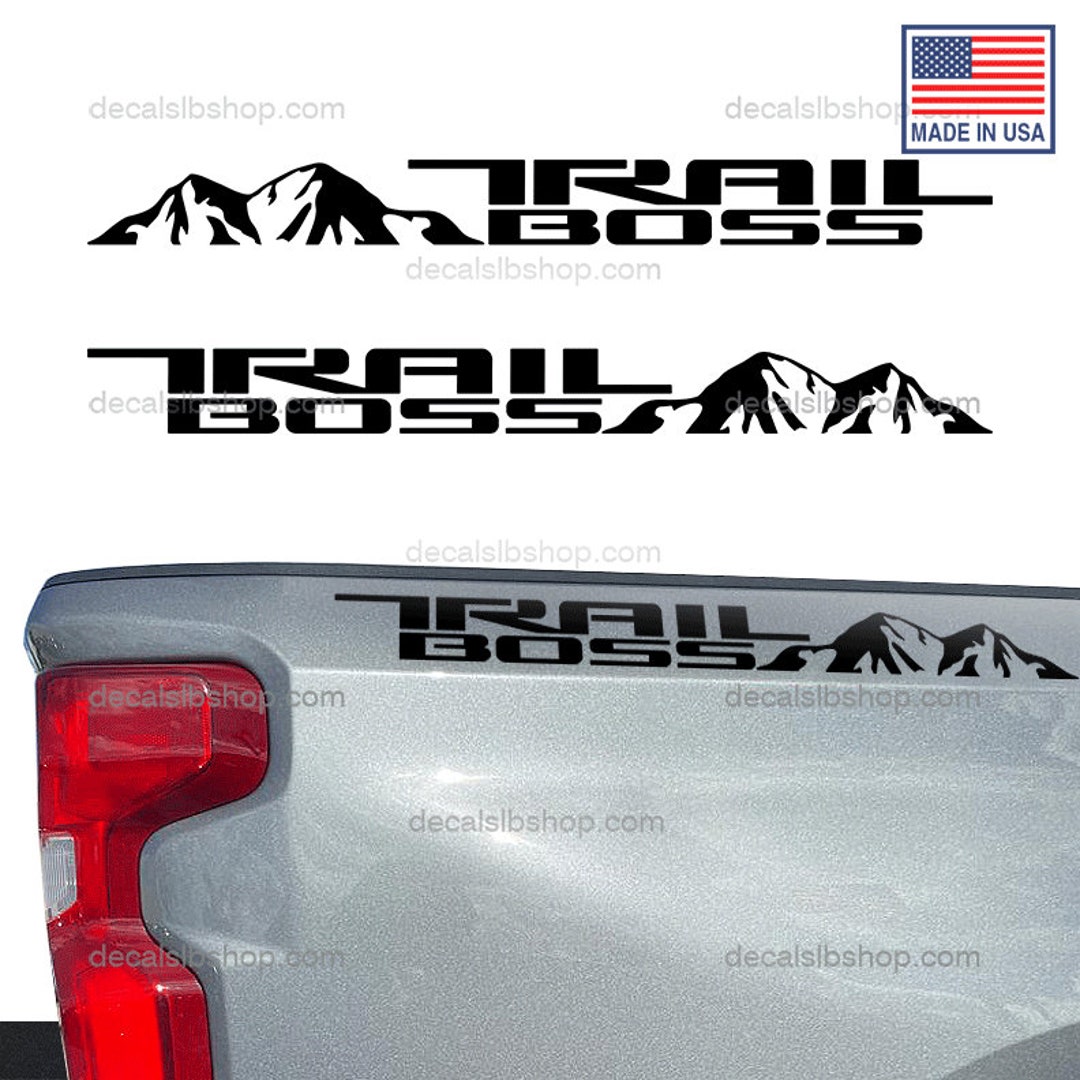 Trail Boss Decals Fits Silverado Chevy Chevrolet Mountain Etsy