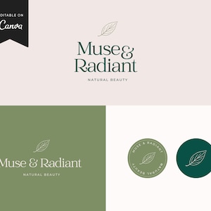 Modern Elegant Logo Canva Template | Editable in Canva | Instant Download
