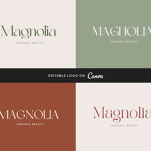 Modern Elegant Logo Canva Template | Editable in Canva | Instant Download