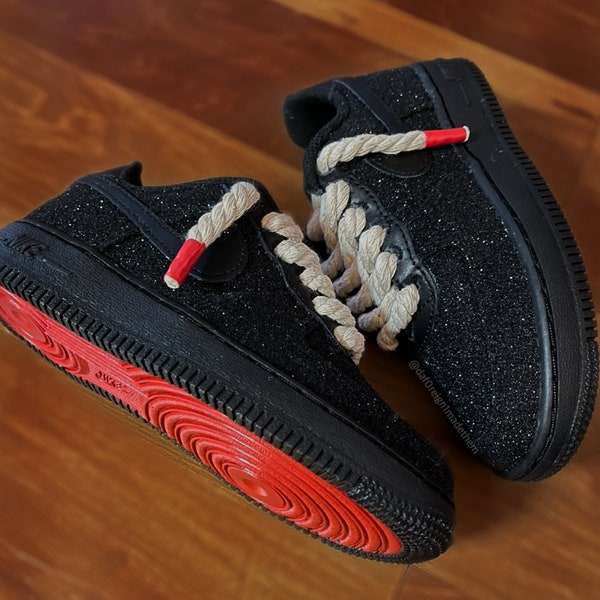 black glitter air force 1