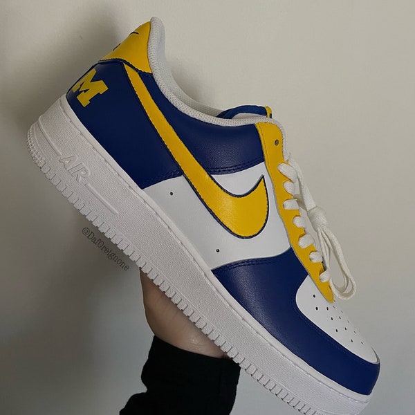custom yellow af1