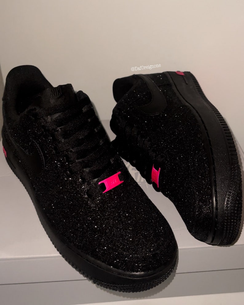 black glitter air force 1