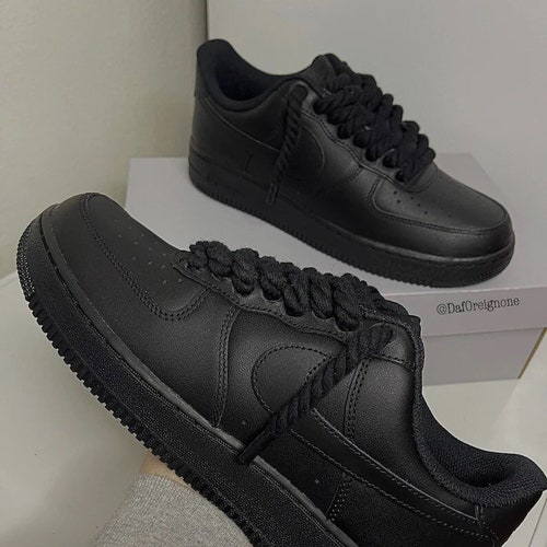 custom black air force ones