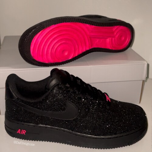 black glitter air force 1
