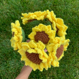 Gehaakte zonnebloem (Forever Bouquet)