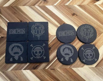 Anime Coaster Set Inspired by Anime's One Piece