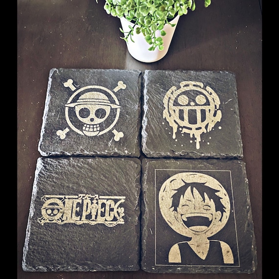 Anime Coaster Set Inspired by Anime's One Piece - Etsy