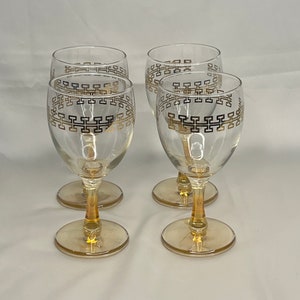 Crown Crystal Glass ‘Egypt&#39; Wine Glasses. Made in Australia