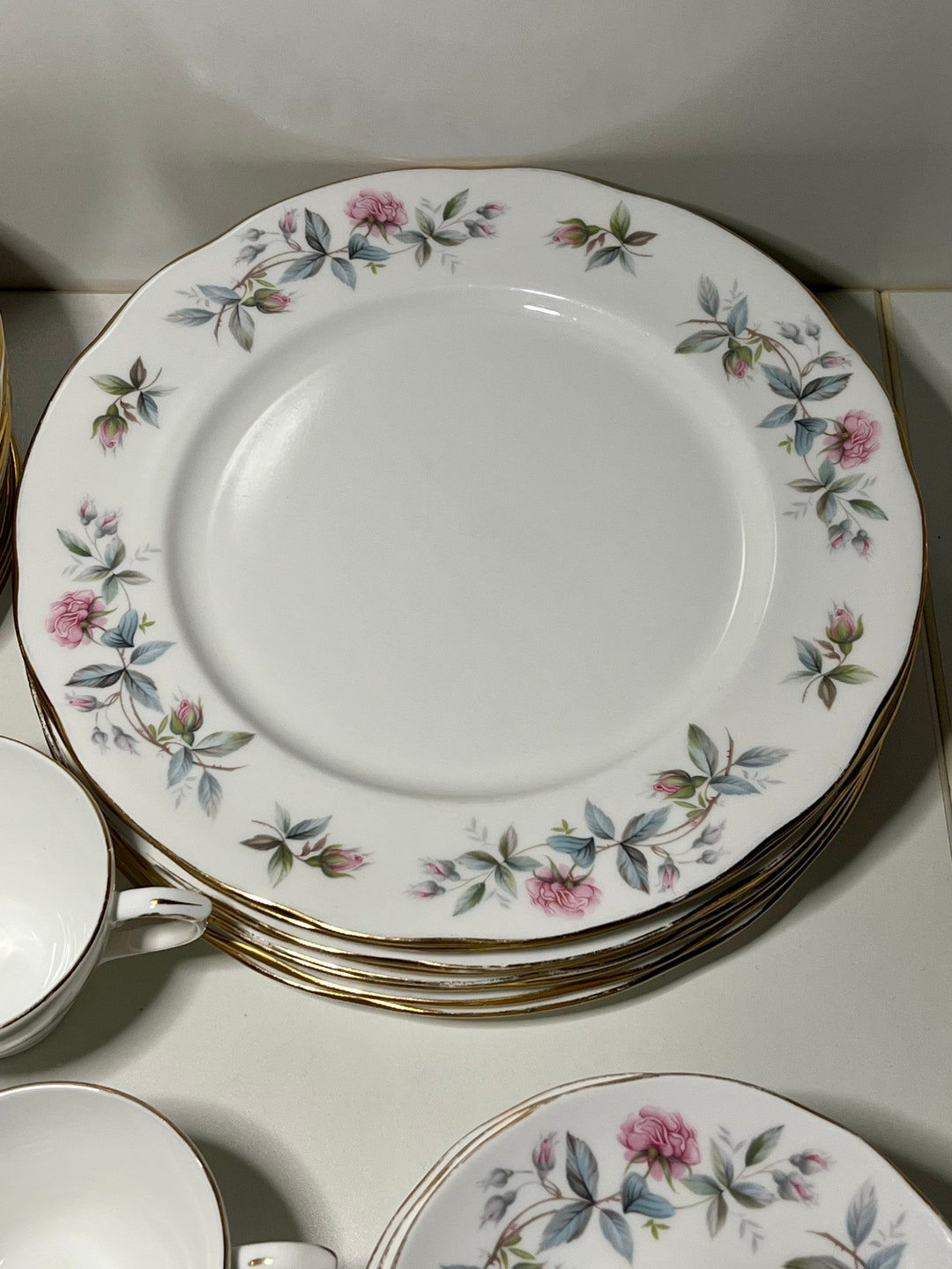 Vintage 1970s Duchess Bramble Rose Bone China 442, Made in England Etsy