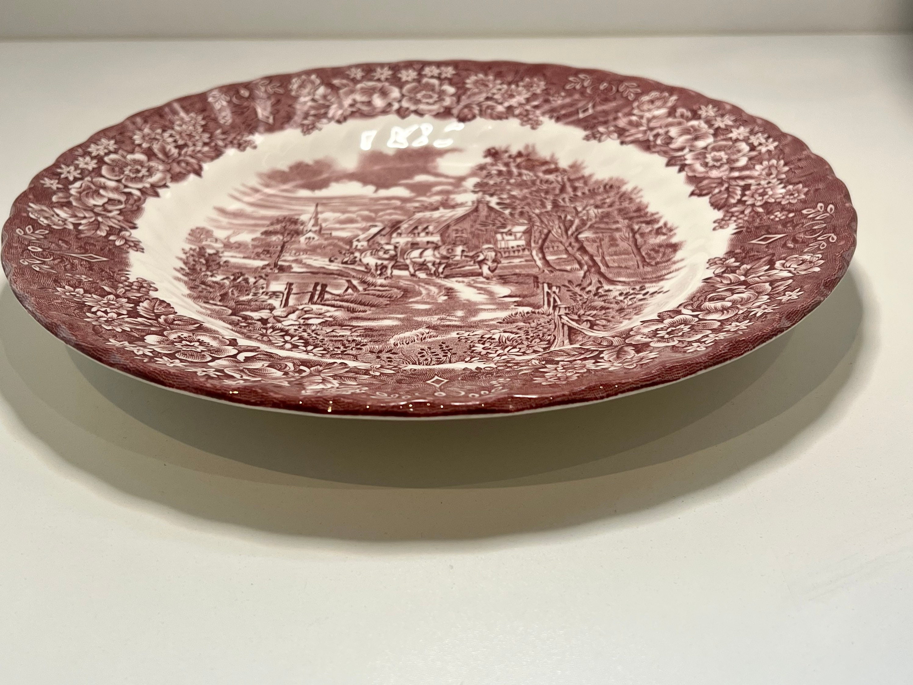 Memory Lane British Anchor Ironstone Plate, Made in England. Etsy