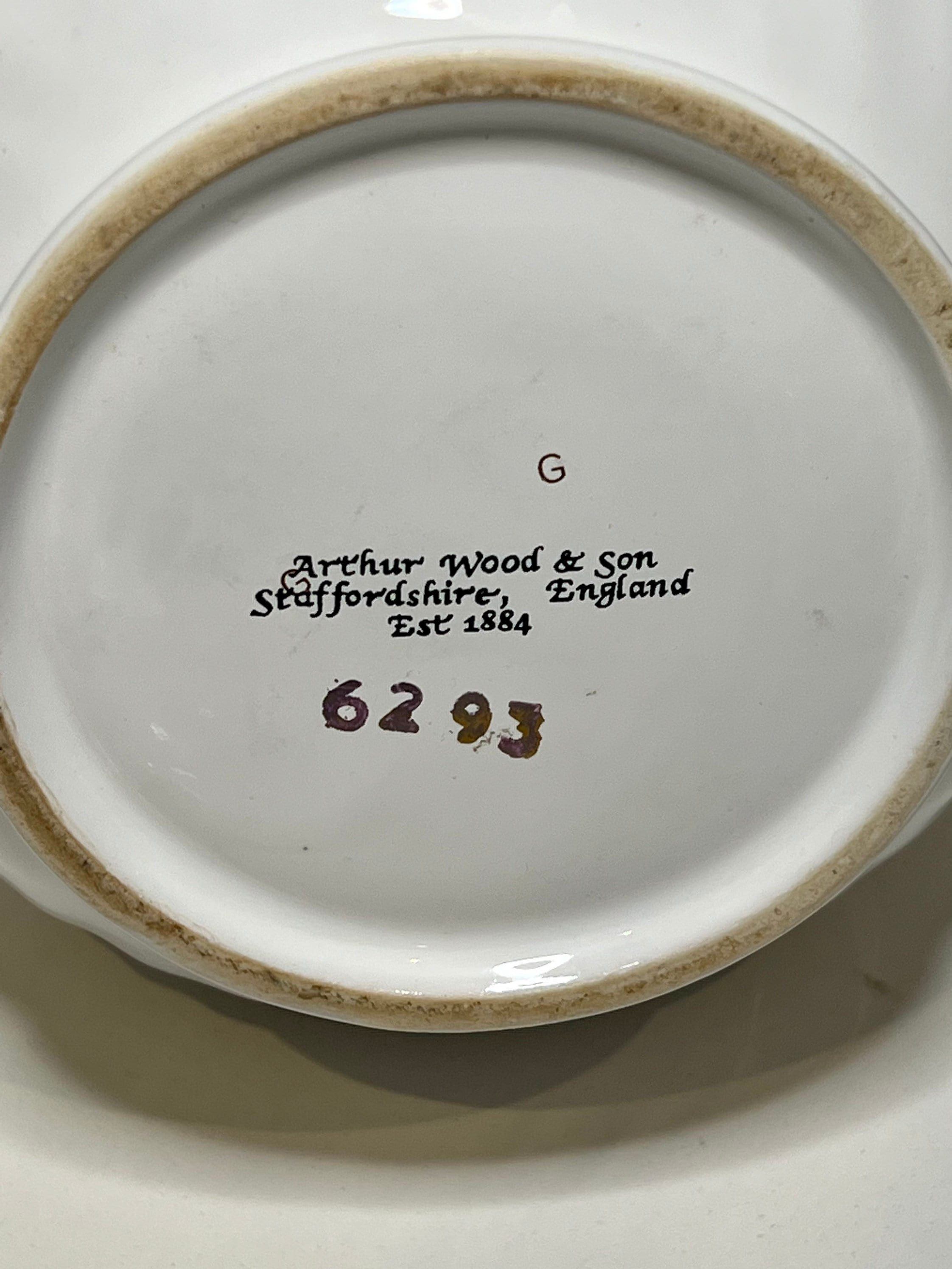 Arthur Wood & Son Staffordshire England Est 1884 6293. 6 Cup Etsy