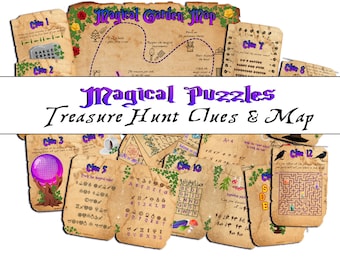 Magic Treasure Hunt for older kids & teens | Outdoor Scavenger Hunt Clues | Magic Party Birthday Halloween Activity Puzzles