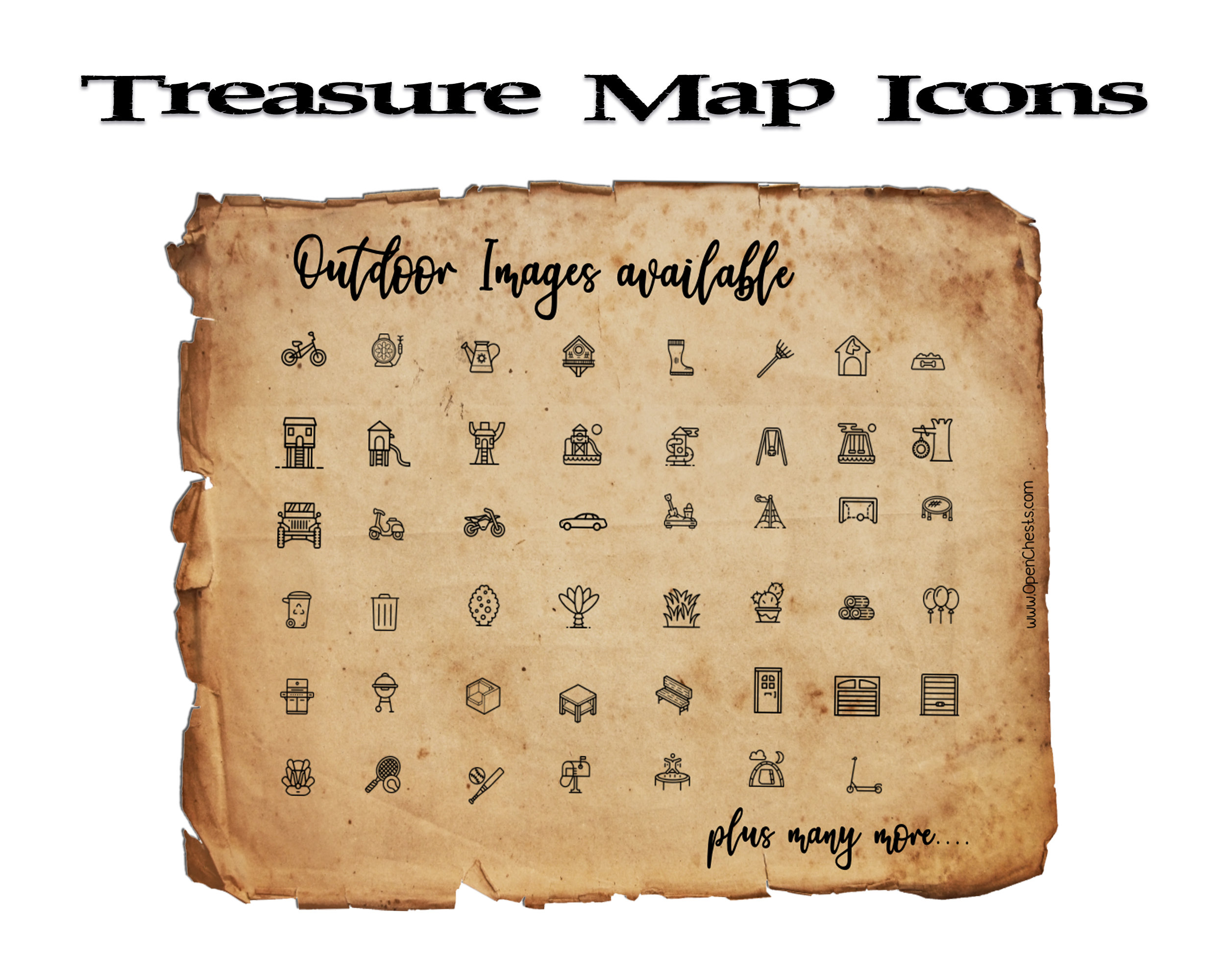 DIY Treasure Map Printable Templates You Can Edit and - Etsy