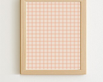 Plaid - Printable Artwork - Dusty Rose