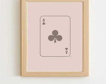 Ace - Printable Artwork - Dusty Rose